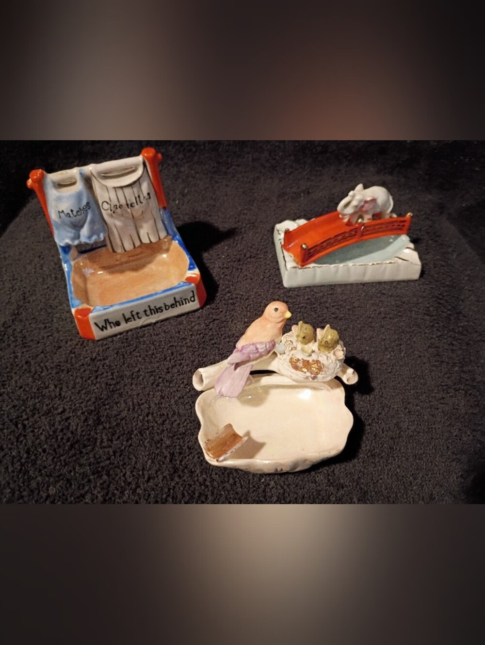Vintage Porcelain & Ceramic Ashtray Collection.